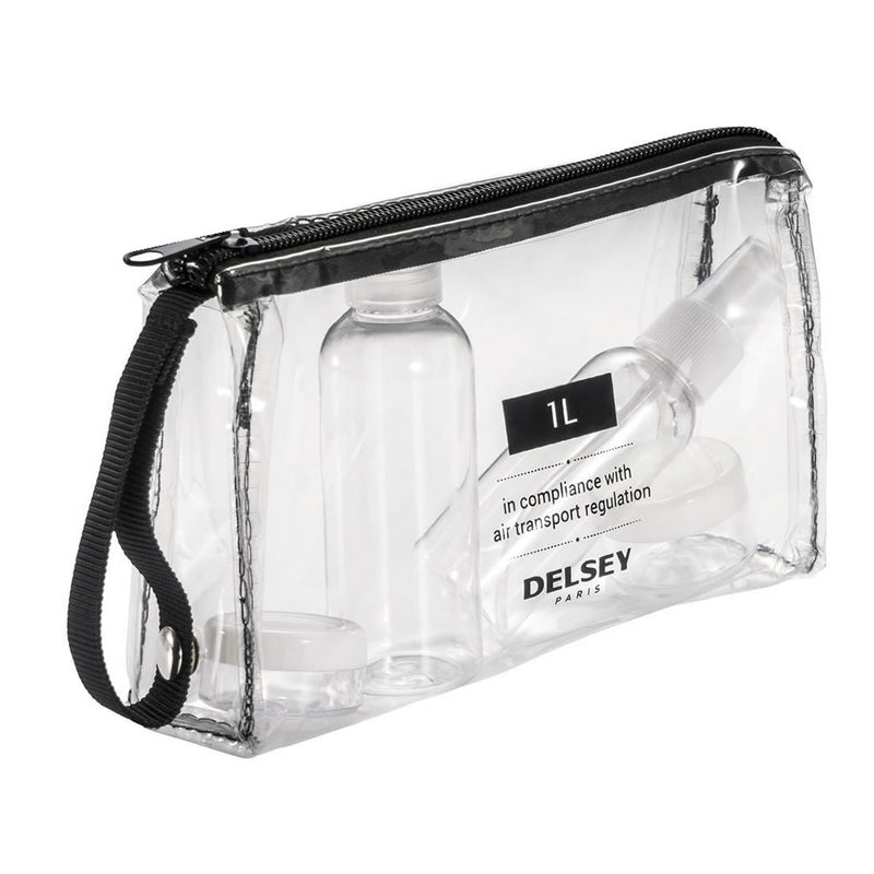 ESTUCHE CON FRASCOS PARA VIAJE