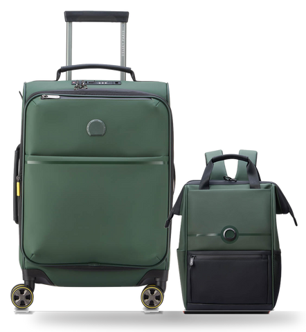 COMBO ESPECIAL VALIJA DE CABINA EXPANDIBLE 55 cm. TURENNE SOFT + MOCHILA PORTANOTEBOOK IMPERMEABLE 14" TURENNE SOFT