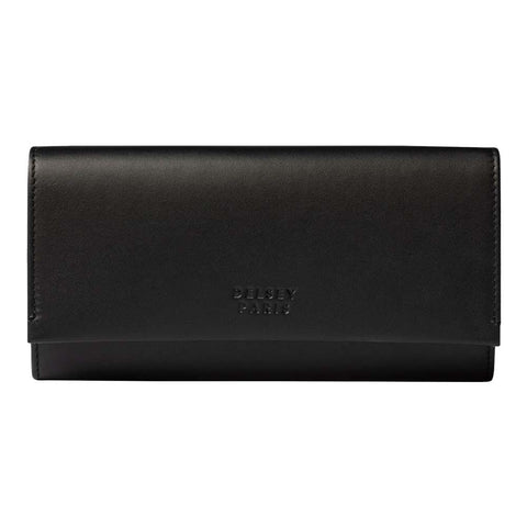 BILLETERA DE DAMA DE CUERO 19 cm. CIERRE SOBRE LE CUIR