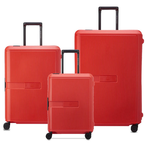 SET DE 3 VALIJAS COLOR BLOCK HARDSIDE by BENETTON